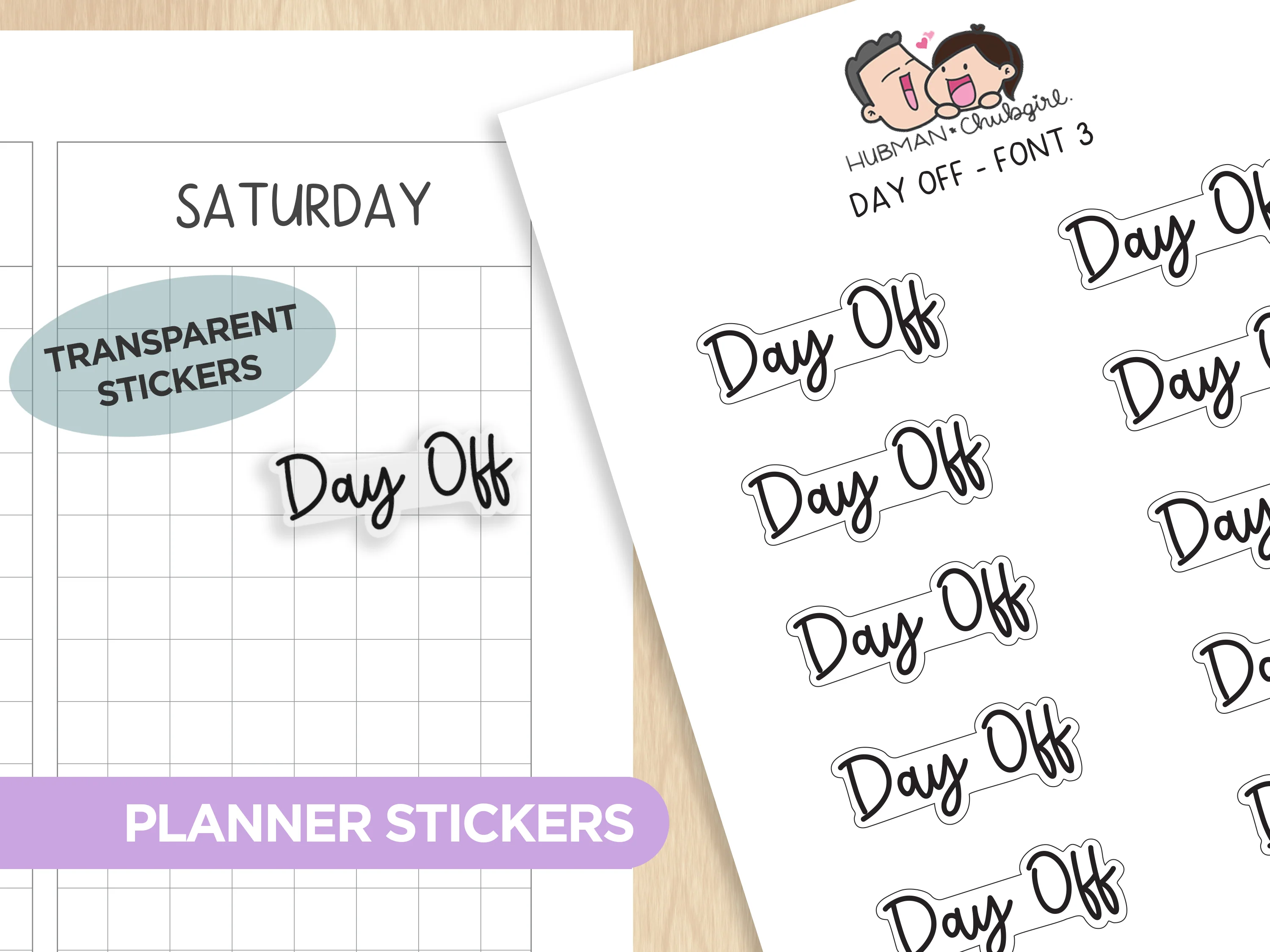 Text Planner Stickers Set (Font 3) - Image 20